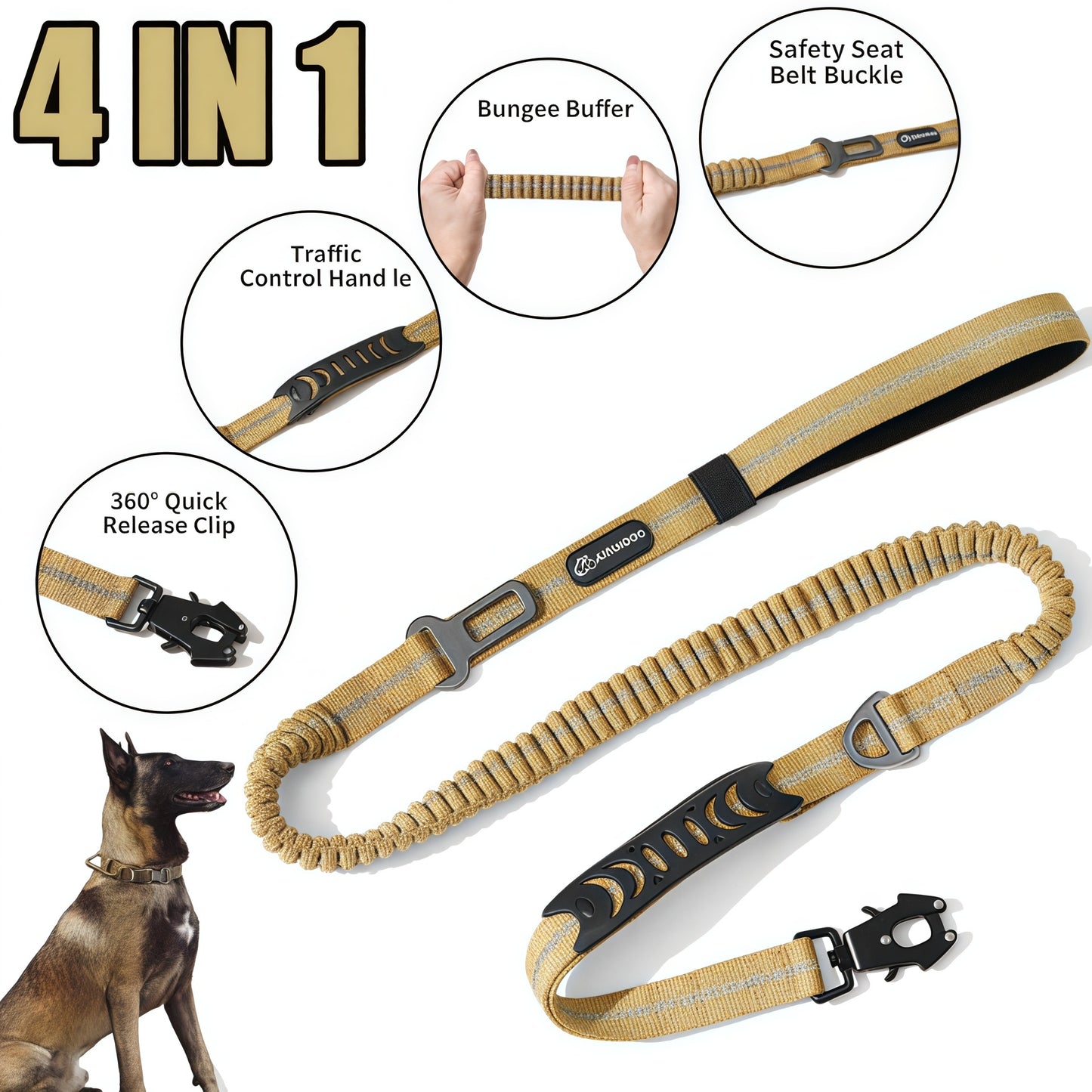 Rugged buckle clip lead